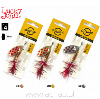 Błystka Round 4 Lucky John Spin X  SET MIX 3szt