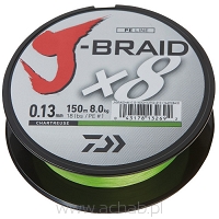 Plecionka J-BRAID kolor chartreuse 300m